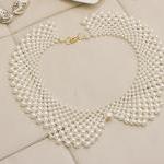 Handmade Lady Pearl Collar Necklace
